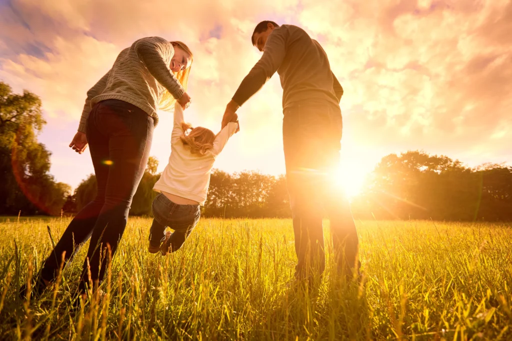 A child custody lawyer discussing with a client.